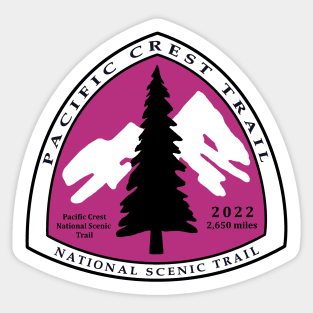 Pacific Crest Trail Thru hiker class of 2022 badge Sticker